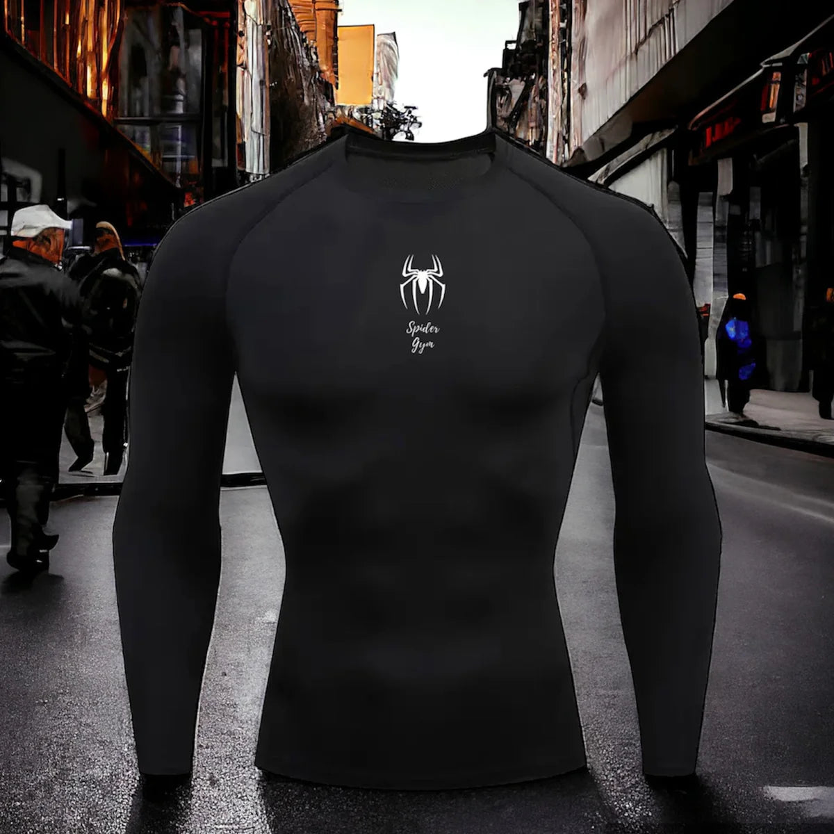 Pull de compression Spider Gym - logo au milieu