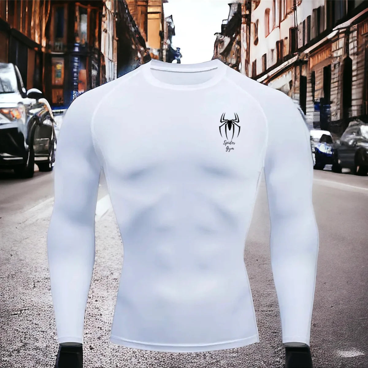 Pull de compression Spider Gym - logo sur le coté