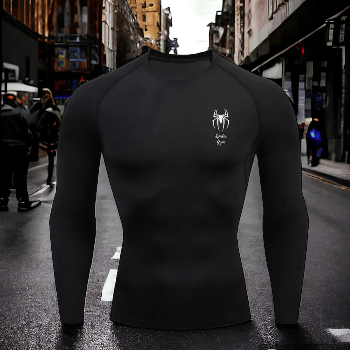 Pull de compression Spider Gym - logo sur le coté