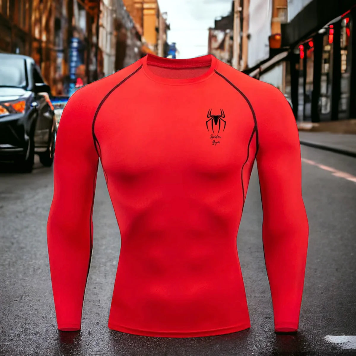 Pull de compression Spider Gym - logo sur le coté
