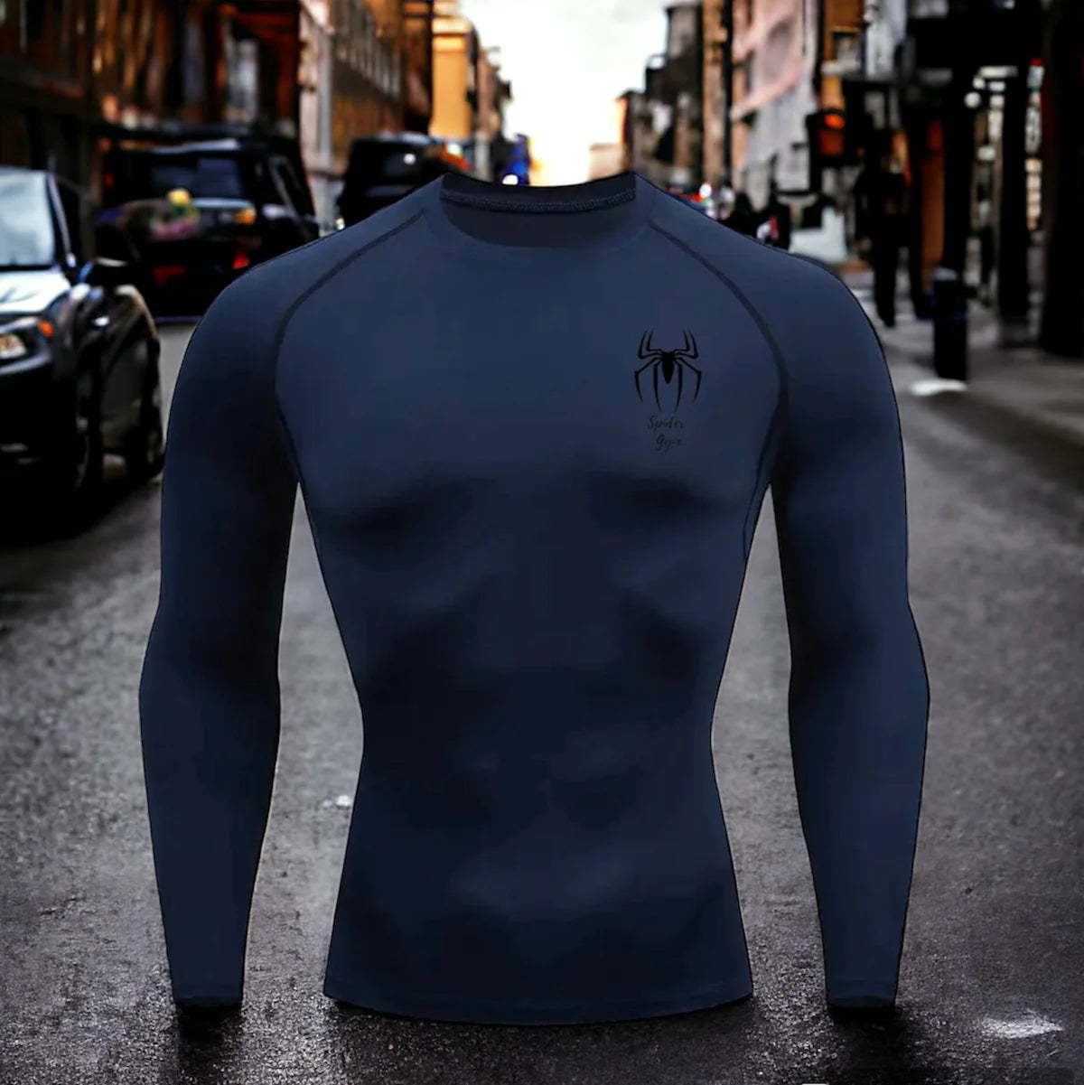 Pull de compression Spider Gym - logo sur le coté