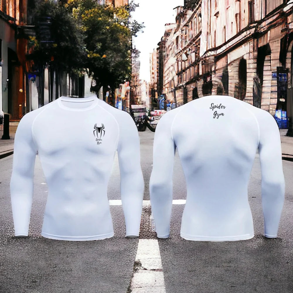 Pull de compression Spider Gym - logo sur le coté
